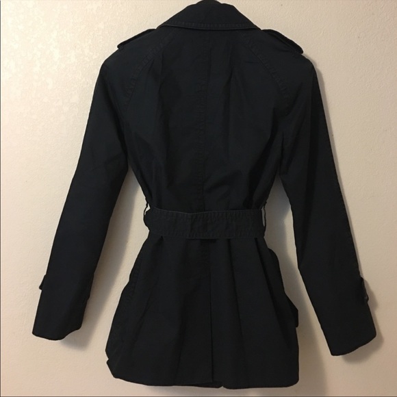 Coach black rustic trench coat - Picture 2 of 4